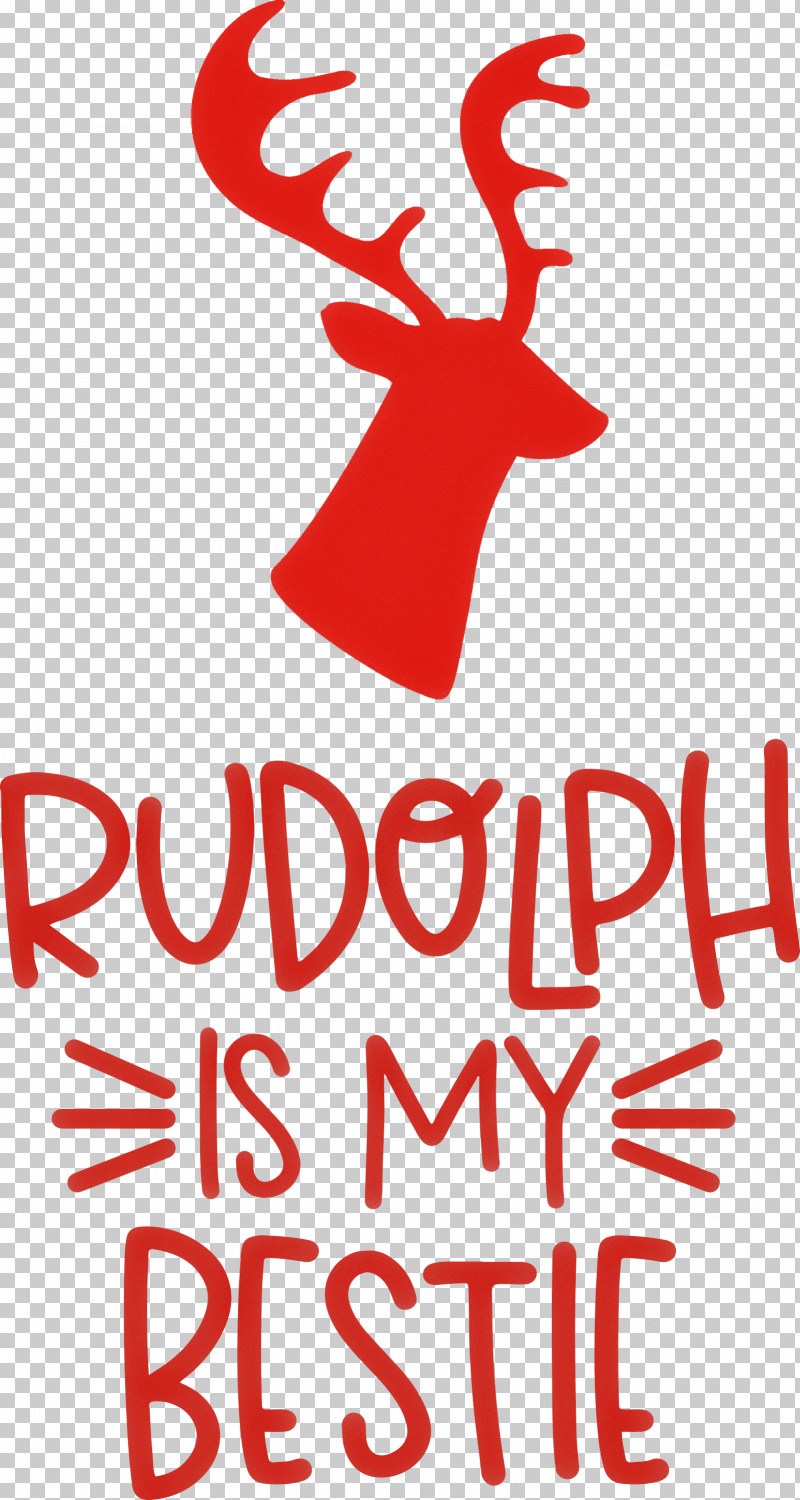 Rudolph Is My Bestie Rudolph Deer PNG, Clipart, Biology, Christmas, Deer, Geometry, Line Free PNG Download
