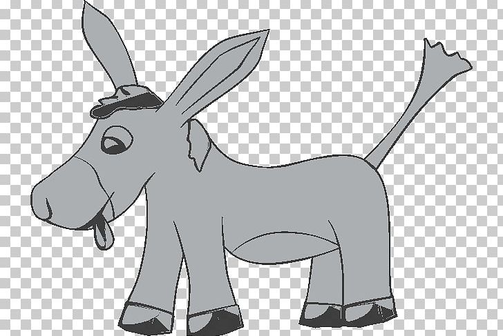 Donkey Mule Portable Network Graphics Open PNG, Clipart, Black And White, Carnivoran, Cartoon, Cattle Like Mammal, Dog Like Mammal Free PNG Download