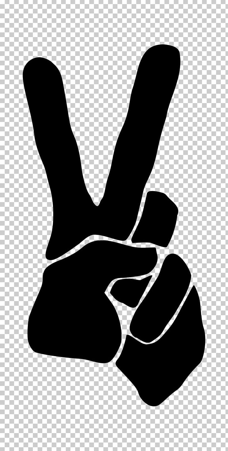 Peace Symbols V Sign Silhouette PNG, Clipart, Animals, Black, Black And White, Clip Art, Computer Icons Free PNG Download