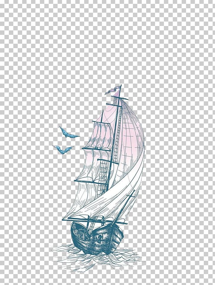 Drawing Vintage Decorative Arts PNG, Clipart, Arrow Sketch, Blue, Border Sketch, Caravel, Cartoon Free PNG Download