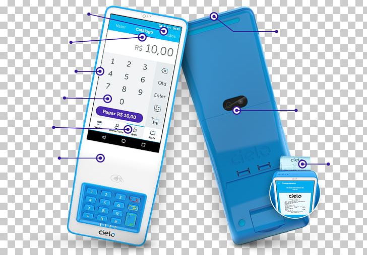 Cielo S.A. Feature Phone Payment Terminal Rede S.A. PNG, Clipart, Business, Caixa Economica Federal, Cellular Network, Cielo Sa, Communication Free PNG Download