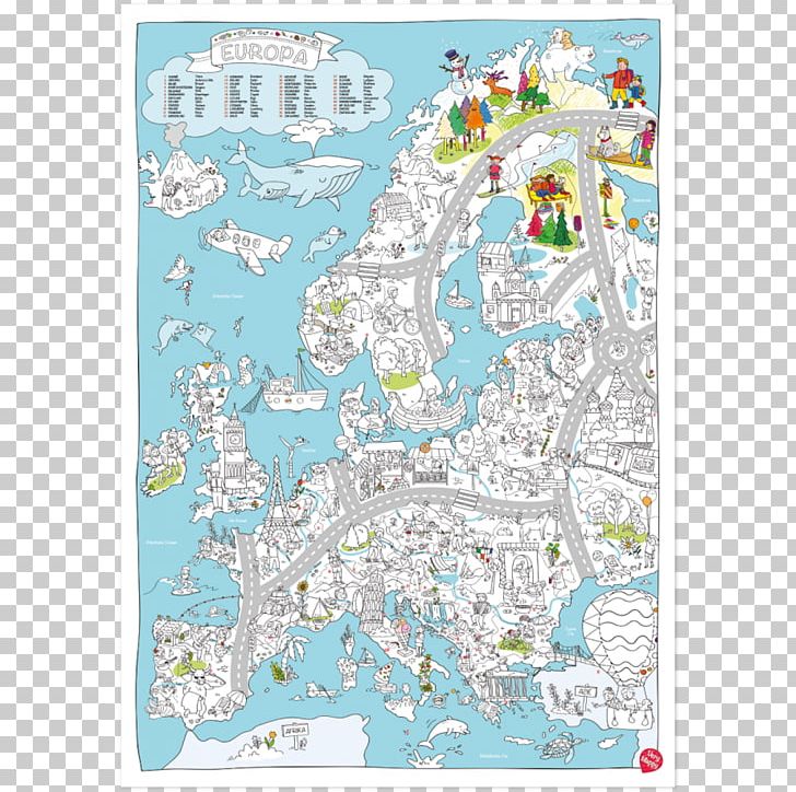 Europe Child Kleurplaat Drawing Map PNG, Clipart, Area, Book, Child, Color, Drawing Free PNG Download