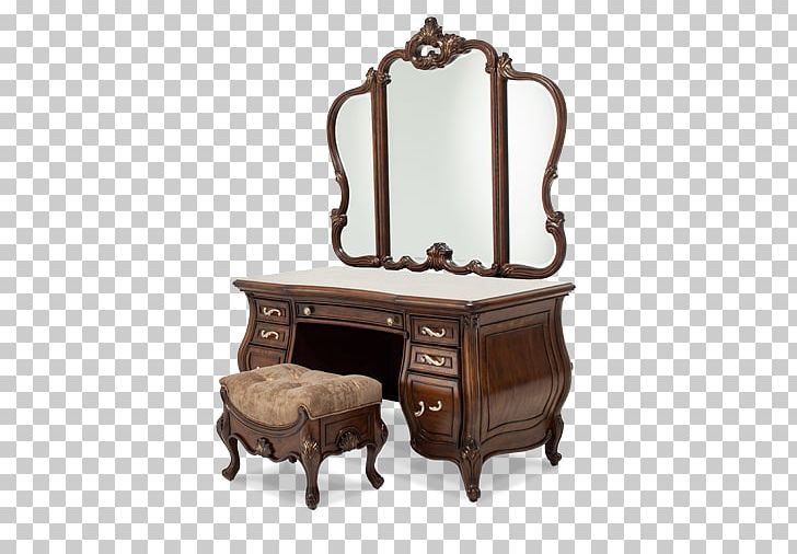 Table Vanity Desk Glass Mirror PNG, Clipart, Antique, Bedroom, Bedside Tables, Bench, Chest Of Drawers Free PNG Download