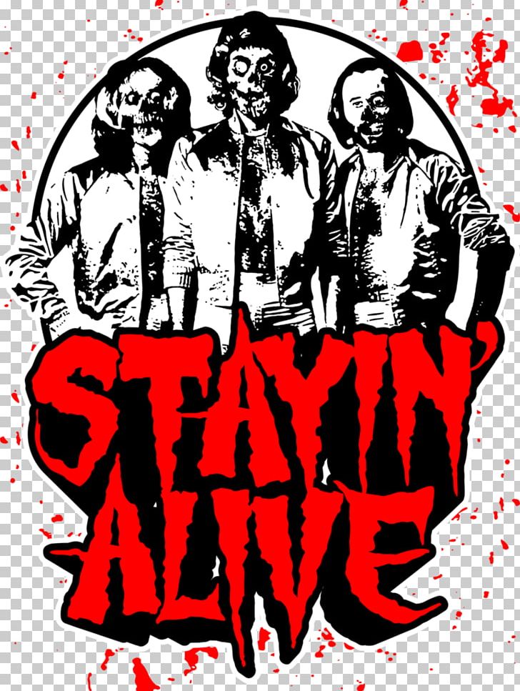 T-shirt Bee Gees Stayin' Alive Drawing PNG, Clipart, Alive, Art, Barry Gibb, Bee Gees, Black And White Free PNG Download