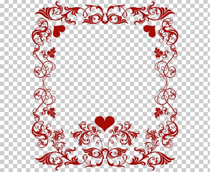 Valentine's Day Heart PNG, Clipart, Area, Border, Desktop Wallpaper, Drawing, Floral Design Free PNG Download