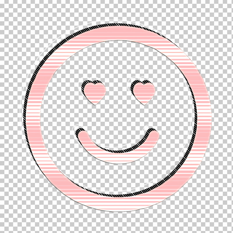 Emoticon In Love Face With Heart Shaped Eyes In Square Outline Icon Smile Icon Emotions Rounded Icon PNG, Clipart, Cartoon, Circle, Emoticon, Emotions Rounded Icon, Face Free PNG Download