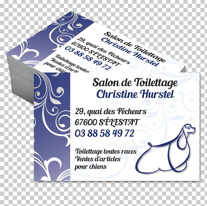 Business Cards Toiletteur Dog Personal Grooming Deborah REISS PNG, Clipart, Blue, Brand, Breed, Business Cards, Carte De Visite Free PNG Download