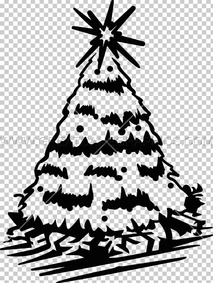 Christmas Tree Spruce Fir Christmas Ornament PNG, Clipart, Black And White, Branch, Branching, Christmas, Christmas Decoration Free PNG Download