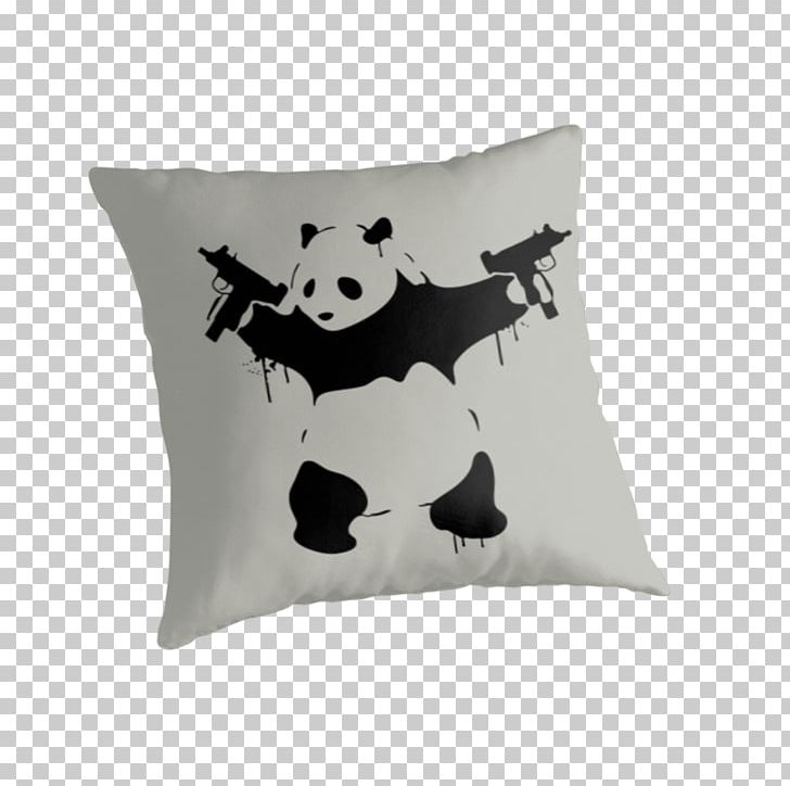 Giant Panda Decal Firearm Stencil Printmaking PNG, Clipart, Art, Banksy, Canvas Print, Cushion, Decal Free PNG Download