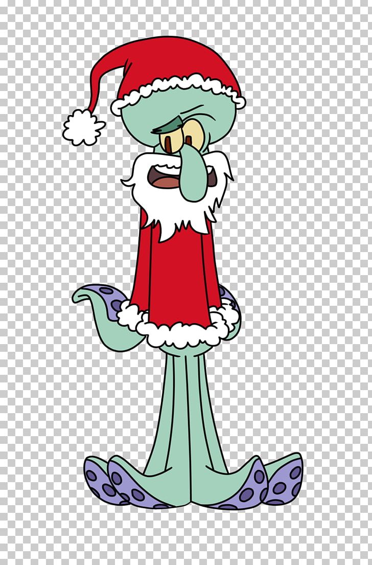 Squidward Tentacles Santa Claus Christmas PNG, Clipart, Art, Artwork, Blue, Character, Christmas Free PNG Download