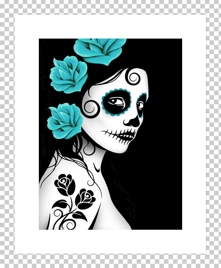 La Calavera Catrina Day Of The Dead Woman Zazzle PNG, Clipart, Art, Blue, Cafepress, Calavera, Ceramic Free PNG Download