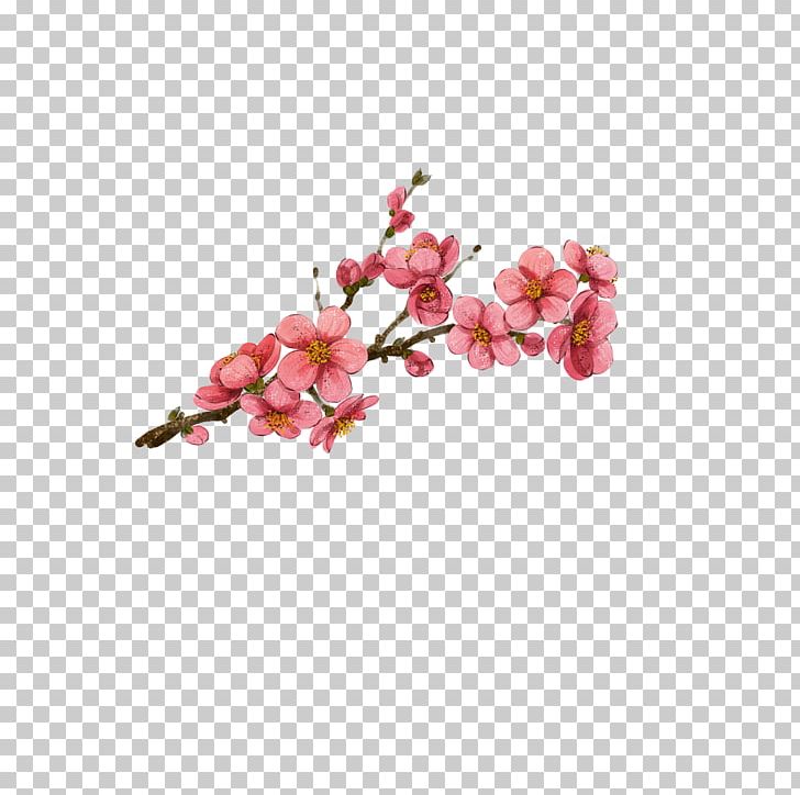Plum Blossom Watercolor Painting PNG, Clipart, Artificial Flower, Blossom, Branch, Color, Computer Software Free PNG Download