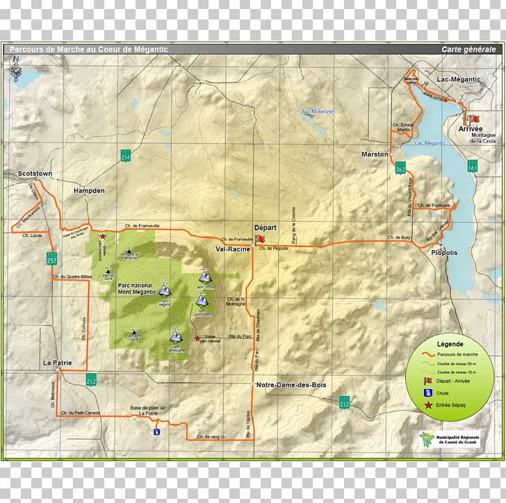 Mont-Mégantic National Park Lac-Mégantic Estrie Hiking Map PNG, Clipart, Area, Atlas, Ecoregion, Estrie, Hiking Free PNG Download