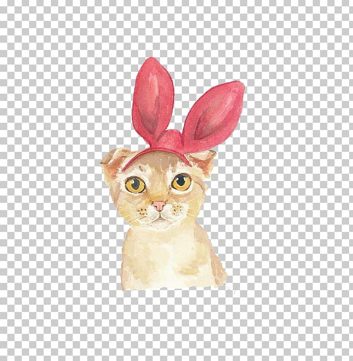 Cat Kitten Watercolor Painting Illustration PNG, Clipart, Animal, Animals, Art, Black Cat, Bow Free PNG Download