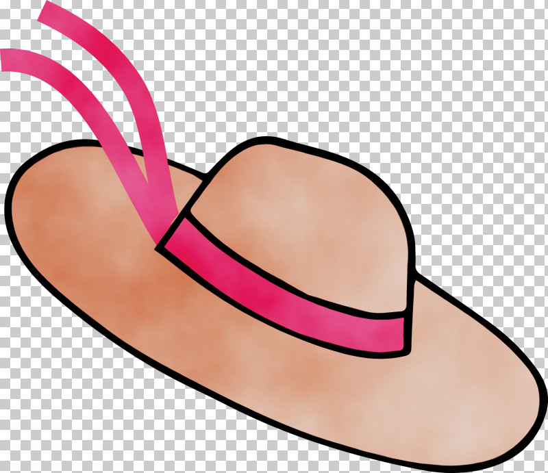 Hat Shoe Sandal Pink M Line PNG, Clipart, Hat, Line, Paint, Pink M, Sandal Free PNG Download
