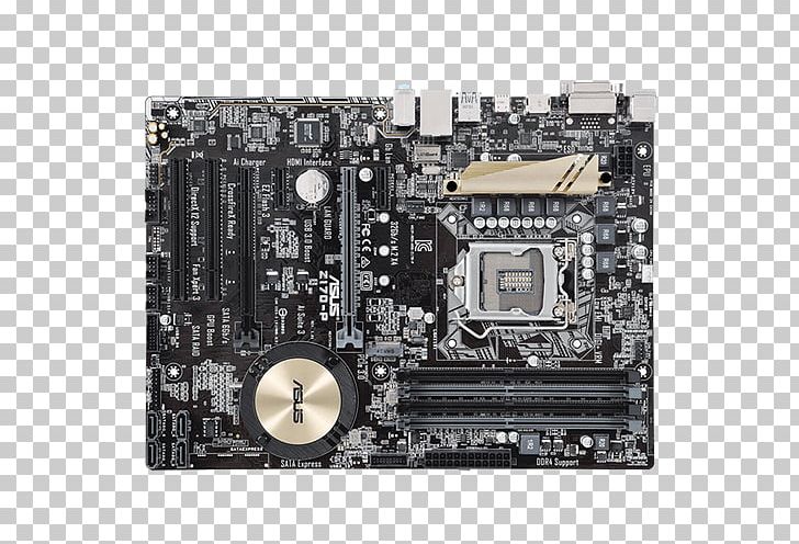 Motherboard Intel LGA 1151 CPU Socket Central Processing Unit PNG, Clipart, Asus, Central Processing Unit, Chipset, Computer Component, Computer Hardware Free PNG Download