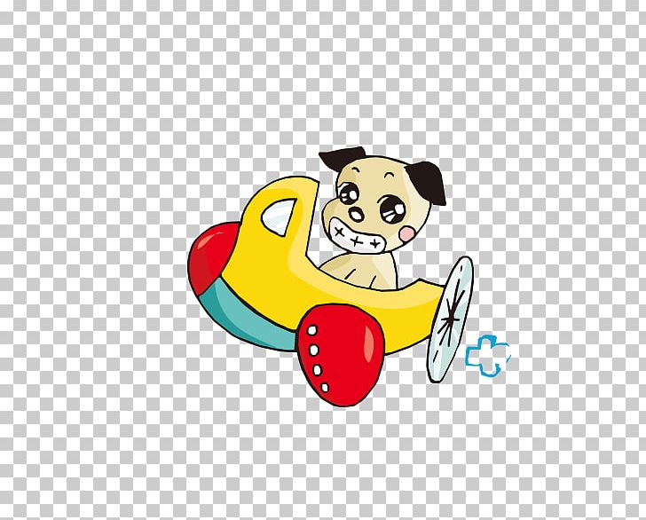 Airplane Cartoon Dog PNG, Clipart, Airplane, Animals, Area, Art, Carnivoran Free PNG Download