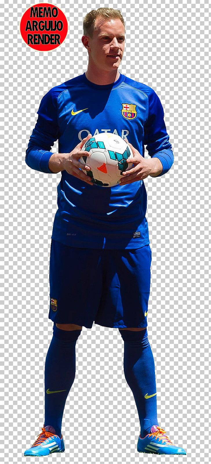 Marc-André Ter Stegen Jersey Team Sport Football PNG, Clipart, Antonio Valencia, Blue, Costume, Electric Blue, Fictional Character Free PNG Download