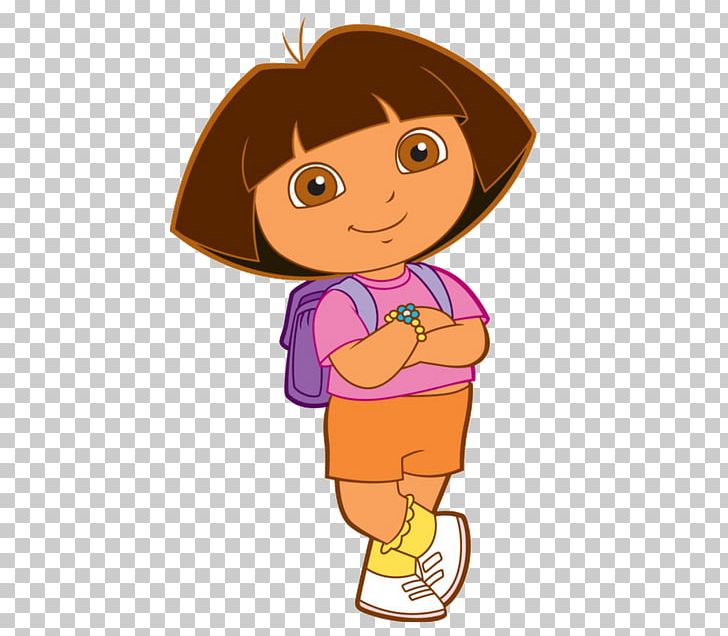 Dora Animated Cartoon Character PNG, Clipart, Arm, Art, Backpack, Boy, Brown Hair Free PNG Download