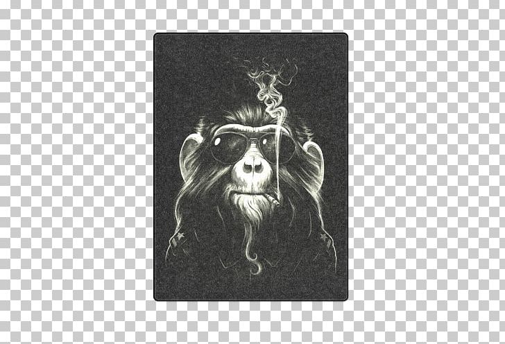 T-shirt Monkey Distro Chimpanzee Animal Print PNG, Clipart, Animal, Animal Print, Black, Black And White, Carnivoran Free PNG Download