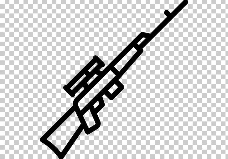 Weapon Firearm Sniper Computer Icons PNG, Clipart, Angle, Black, Black And White, Brand, Computer Icons Free PNG Download