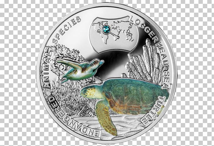 Coin Loggerhead Sea Turtle Silver PNG, Clipart, Animal, Caretta, Coin, Commemorative Coin, Currency Free PNG Download