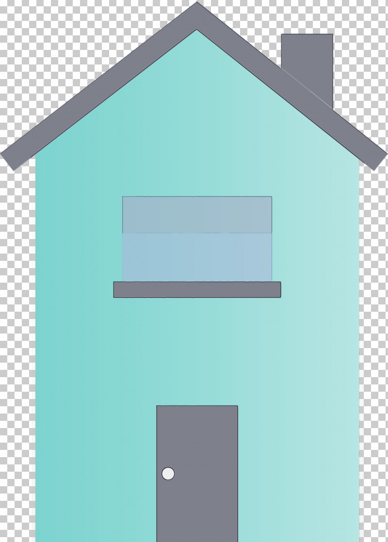 Blue Turquoise House Line Furniture PNG, Clipart, Blue, Door, Furniture, Home, House Free PNG Download