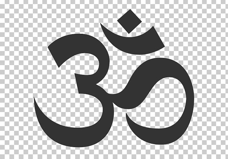 Om Symbol PNG, Clipart, Black And White, Brand, Circle, Graphic Design, Hinduism Free PNG Download