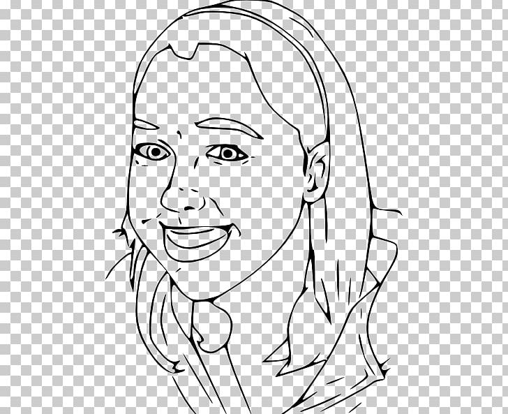 Girl Smile PNG, Clipart, Angle, Arm, Art, Black, Black And White Free PNG Download