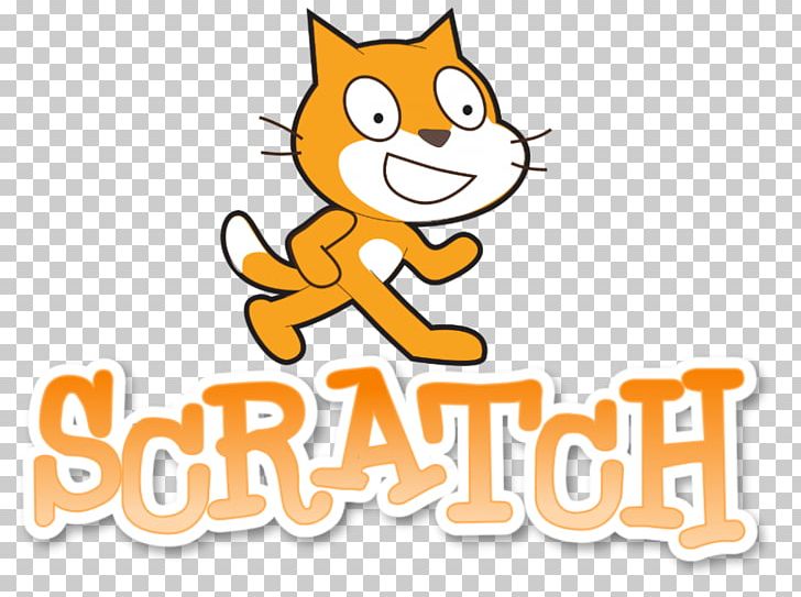 Scratch Logo Computer Programming Computer Software PNG, Clipart, Area, Carnivoran, Cartoon, Cat, Cat Like Mammal Free PNG Download