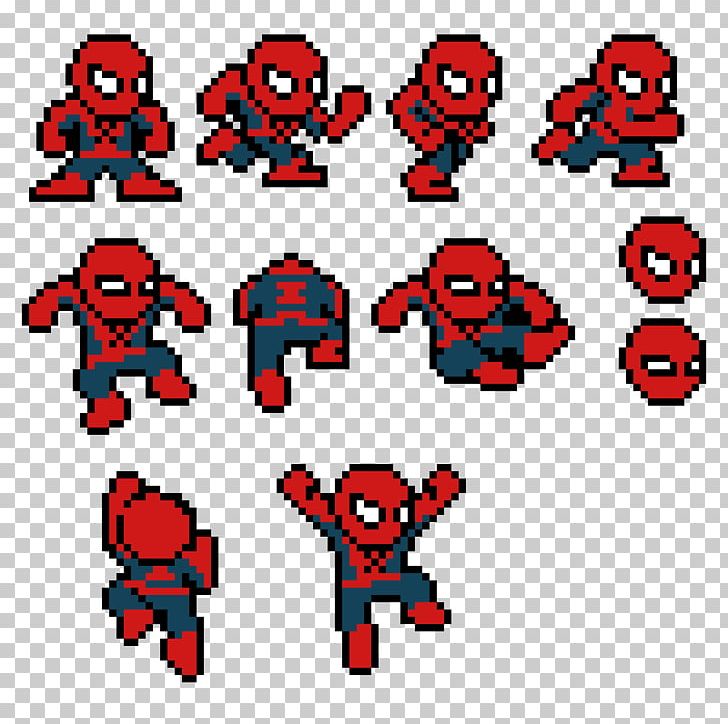 Spider-Man Sprite Computer Graphics PNG, Clipart, Area, Art, Cartoon, Character, Clip Art Free PNG Download
