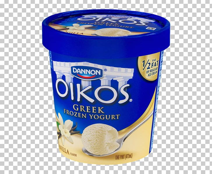 Ice Cream Frozen Yogurt Greek Cuisine Yoghurt Crème Fraîche PNG, Clipart, Cream, Creme Fraiche, Cup, Dairy Product, Danone Free PNG Download