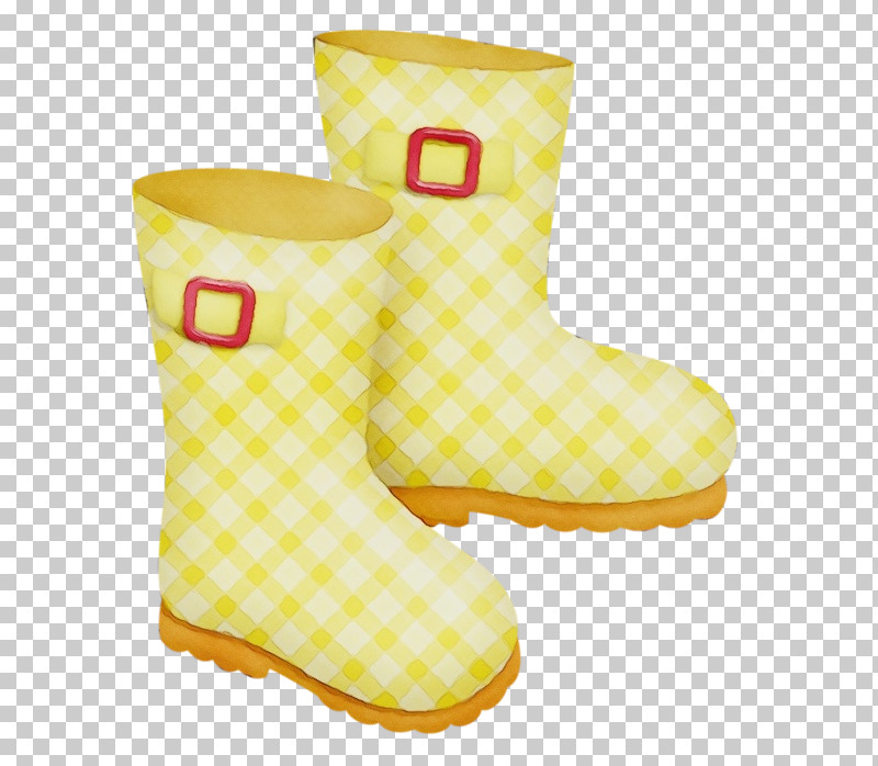 Shoe Yellow Boot Rain PNG, Clipart, Boot, Paint, Rain, Shoe, Watercolor Free PNG Download