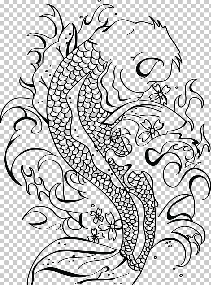 Butterfly Koi Black And White Art Koi Pond PNG, Clipart, Animal, Arm, Art, Artwork, Black Free PNG Download