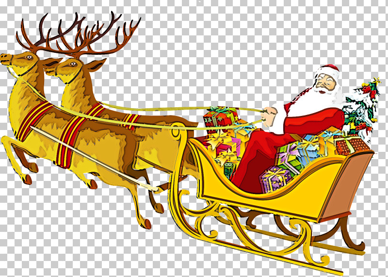 Santa Claus PNG, Clipart, Carriage, Chariot, Christmas Eve, Deer, Reindeer Free PNG Download