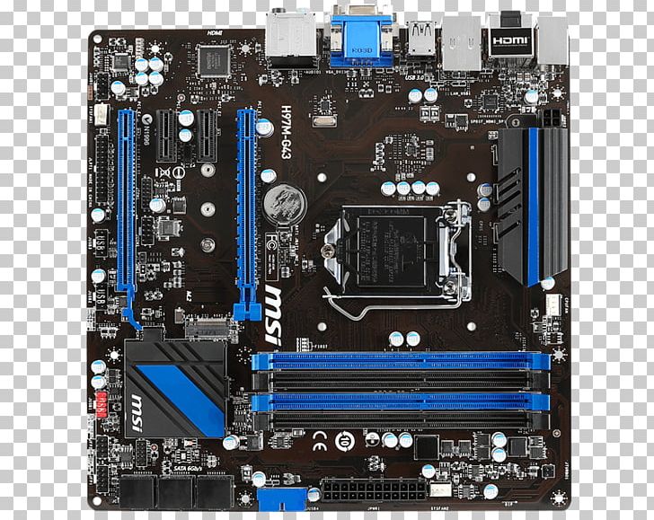 LGA 1150 MSI H97M-G43 PNG, Clipart, Chipset, Computer Hardware, Electronic Device, Electronics, Lga 1150 Free PNG Download