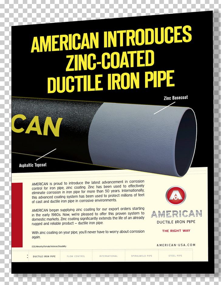 Ductile Iron Pipe Cast Iron Pipe Advertising PNG, Clipart, Advertising, American Cast Iron Pipe Company, Art, Brand, Brochure Free PNG Download