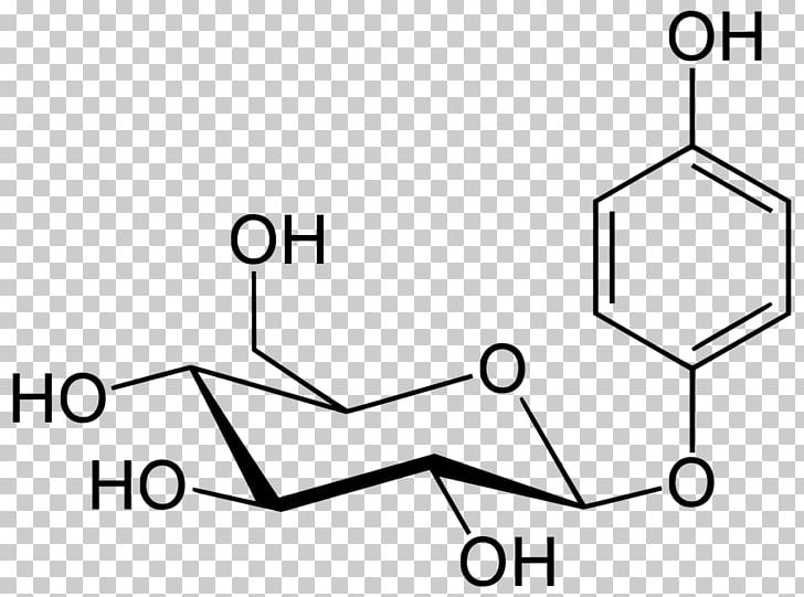 Arbutin Hydroquinone Structure Chemistry Bearberry PNG, Clipart, Angle, Area, Bearberry, Black, Black And White Free PNG Download