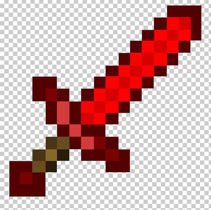Minecraft: Pocket Edition Red Stone Sword Weapon PNG, Clipart, Angle, Area, Diamond Sword, Enderman, Gaming Free PNG Download