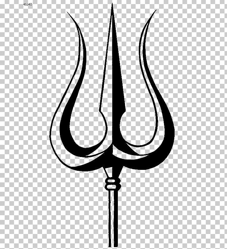 Shiva Trishula Om Symbol Hinduism PNG, Clipart, Black And White, Flower, Ganesha, Hinduism, Line Free PNG Download