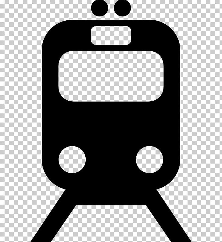 Train Rail Transport Rapid Transit Tram Track PNG, Clipart, Angle, Black, Black And White, Computer Icons, Line Free PNG Download