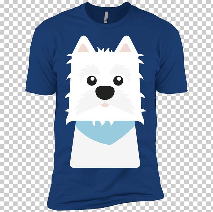 T-shirt West Highland White Terrier Hoodie Highland Terrier Canidae PNG, Clipart, Animal, Blue, Canidae, Clothing, Dog Free PNG Download