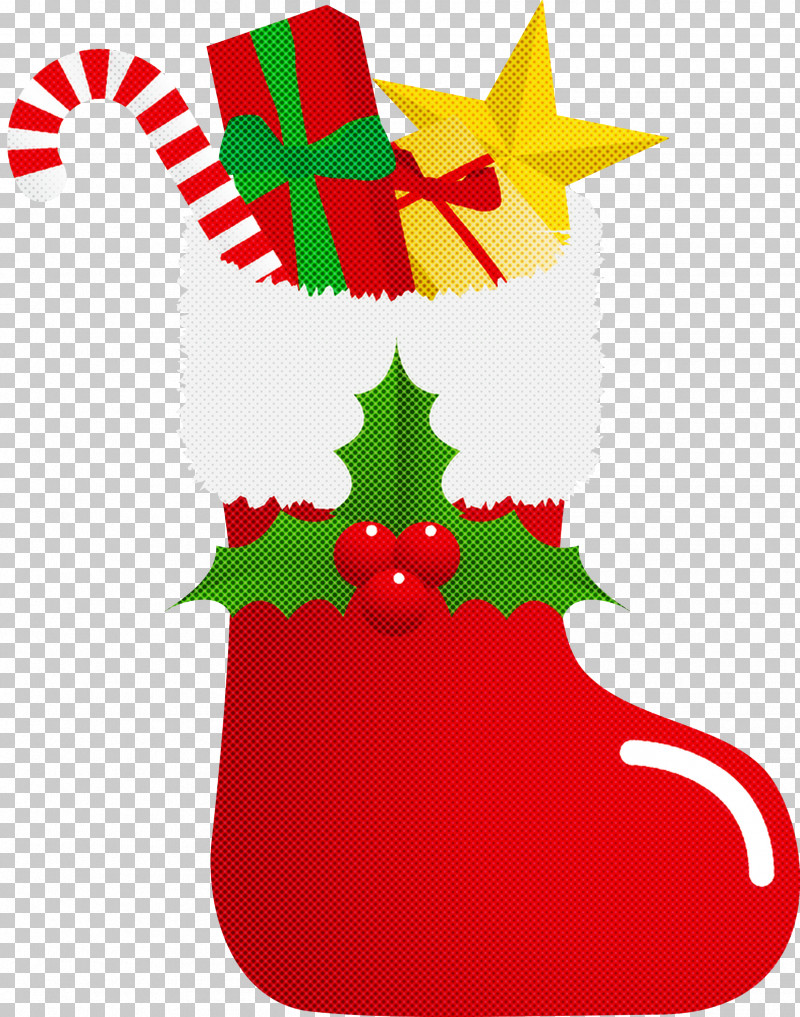 Christmas Stocking PNG, Clipart, Christmas, Christmas Decoration, Christmas Stocking, Holly Free PNG Download