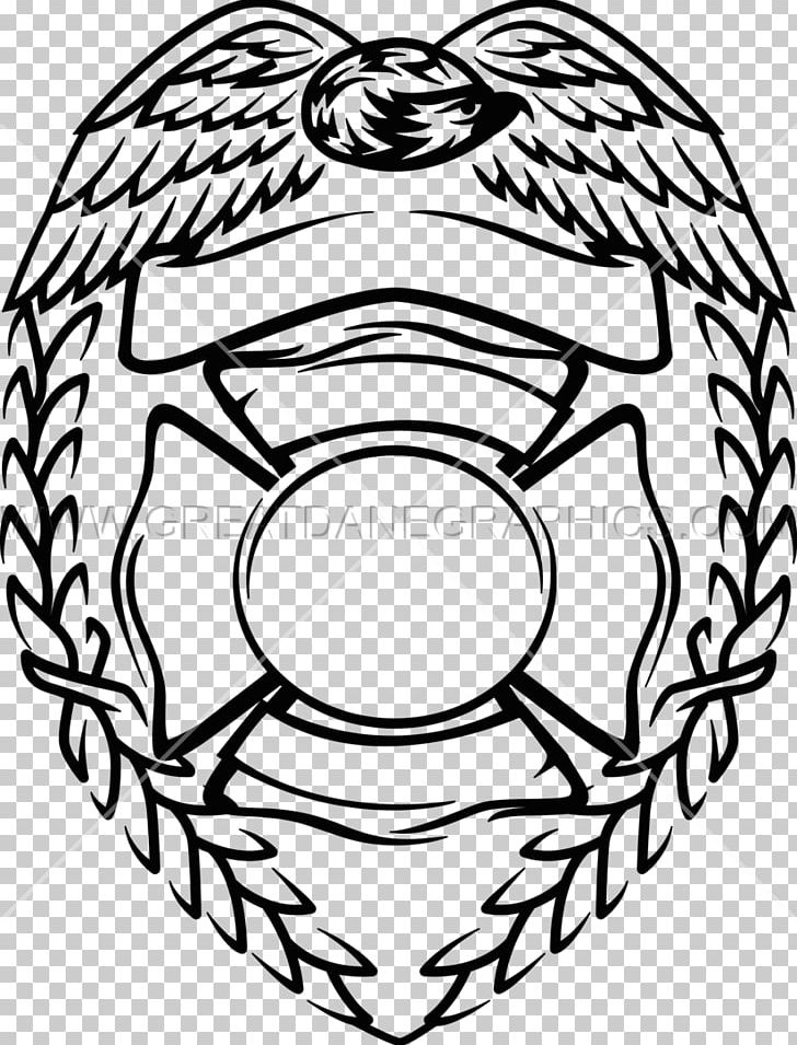 Firefighter Fire Department Badge Police PNG, Clipart, Artwork, Badge, Ball, Black And White, Circle Free PNG Download