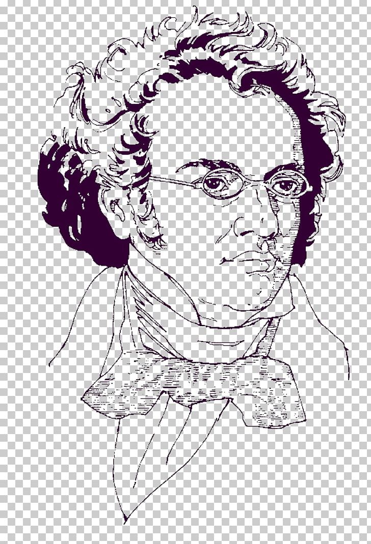 Franz Schubert Black And White Composer Classical Music Art Png Clipart Art Artwork Black