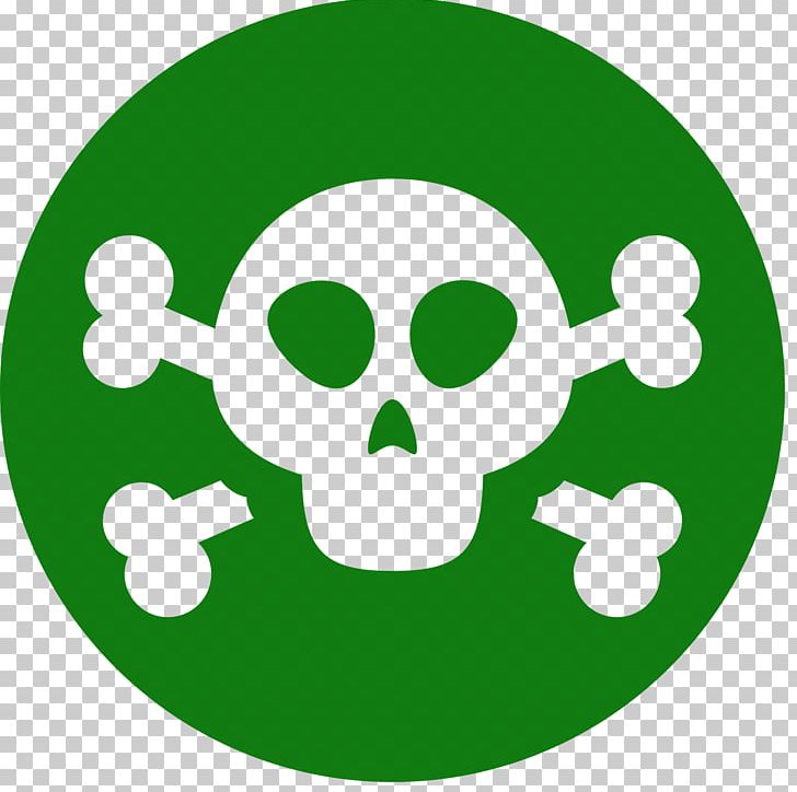 Computer Icons Hazard Symbol Skull And Crossbones Logo PNG, Clipart, Area, Circle, Computer Icons, Download, Green Free PNG Download