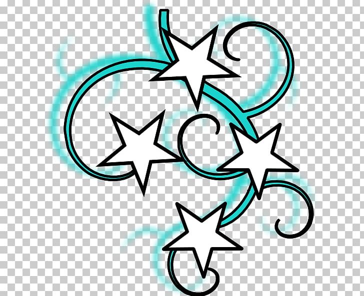 Teal Star PNG Clipart Artwork Black Blue Clip Art Color Free PNG