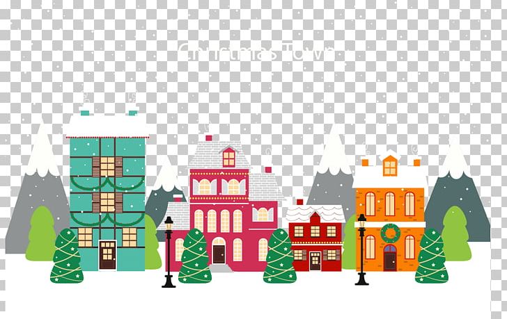 Christmas Village Illustration PNG, Clipart, Atmosphere, Atmosphere Vector, Atmospheric, Christmas, Festival Free PNG Download