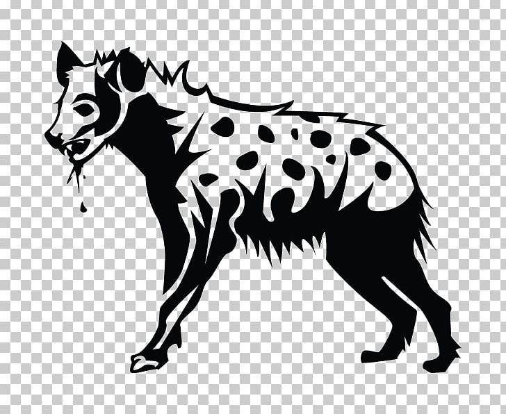 Striped Hyena Spotted Hyena Drawing PNG, Clipart, Animals, Black And White, Carnivoran, Cattle Like Mammal, Cow Goat Family Free PNG Download