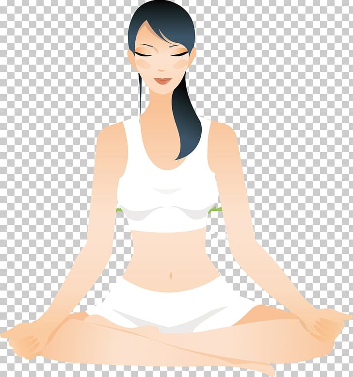 Yoga Adobe Illustrator PNG, Clipart, Abdomen, Active Undergarment, Arm, Beautiful Girl, Black Hair Free PNG Download